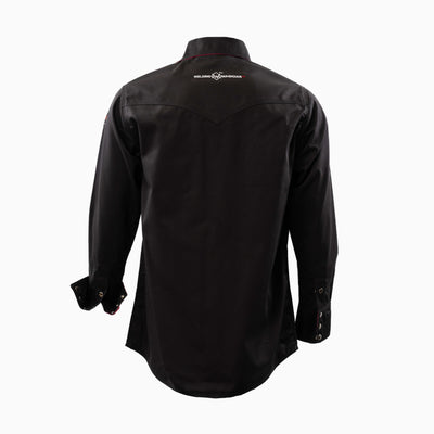 Flame-Resistant (FR) Welding Shirt back – Black / Pink | The Welding Magician