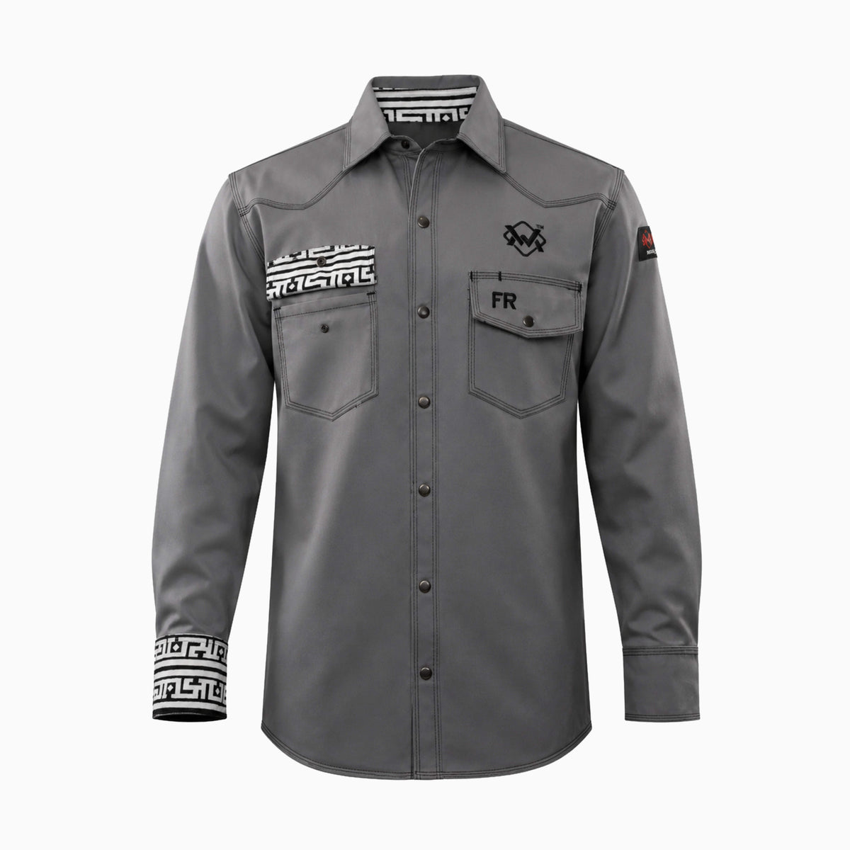 Magician FR Welding Shirt in Gray / Aztec